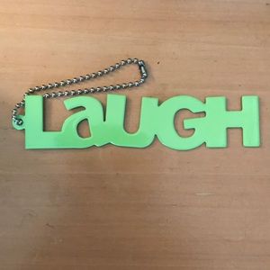 Laugh keychain
